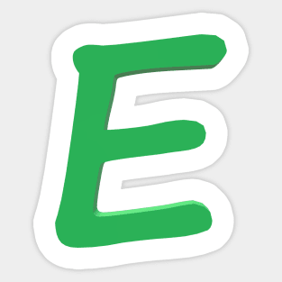 Letter E Sticker